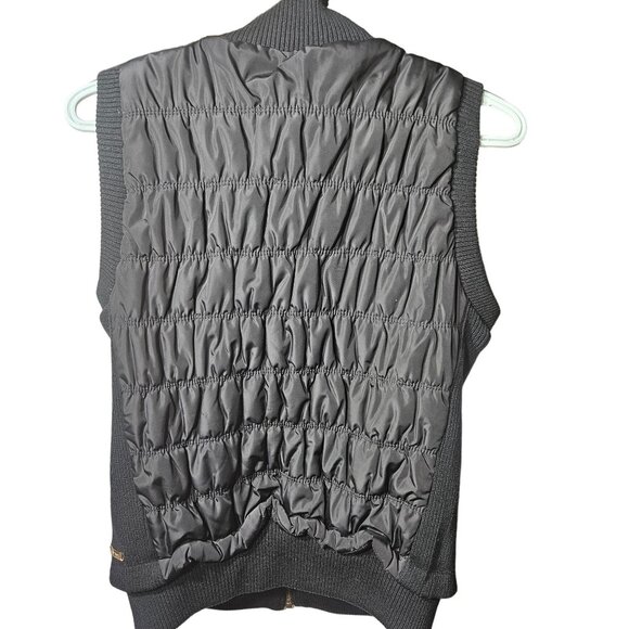Calvin Klein Performance Black Quilted Vest With Gold Zipper & Smartphone Pocket - Picture 5 of 5